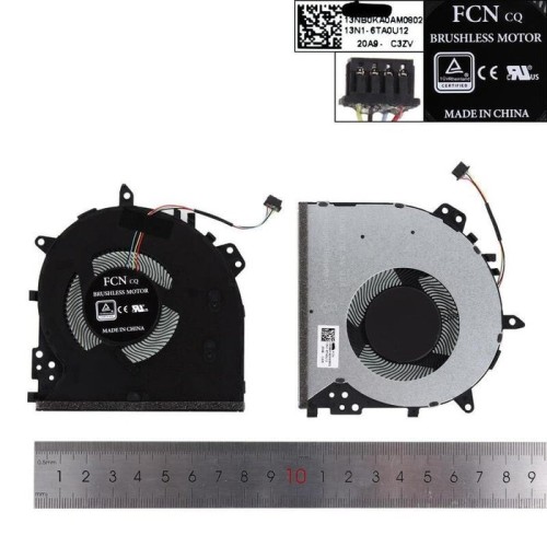 Ventilador cpu para portátil asus y5100u x512u a512u f512u f512d v5000f r564d