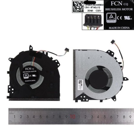 Ventilador cpu para portátil asus y5100u x512u a512u f512u f512d v5000f r564d