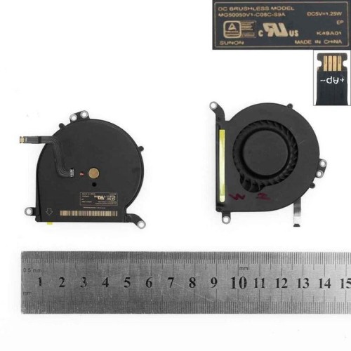 Ventilador para portátil apple macbook air a1369 13"
