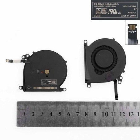 Ventilador para portatil apple macbook air a1370 11"