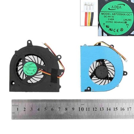 Ventilador cpu para portátil toshiba satellite a500 a505 ab7005hx-sb3 udqflzp01c1n k000075290
