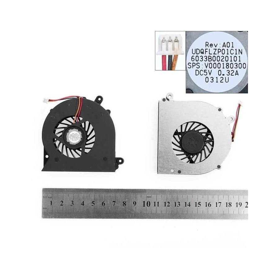 Ventilador cpu para portátil satellite a500 a505 udqflzp01c1n (para cpu i7)