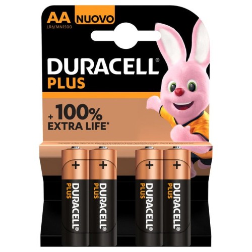 Duracell pilas plus power lr06 alcalinas aa 1.5v pack-4