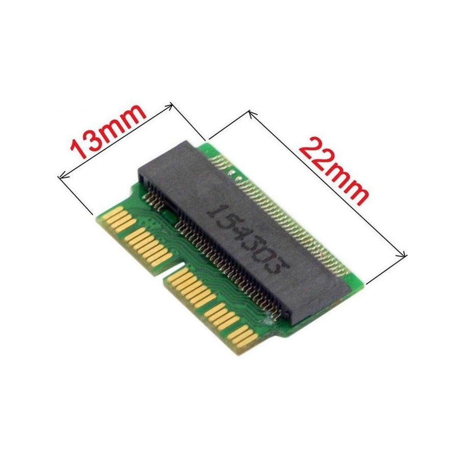 Adaptador ssd m.2 para portátil apple macbook air pro a1465 a1466 a1502 a1398 2013-2015