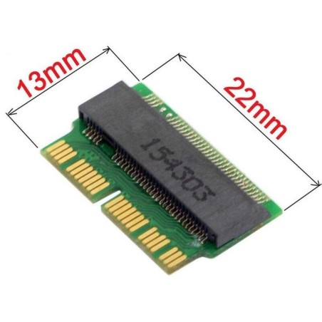 Adaptador ssd m.2 para portátil apple macbook air pro a1465 a1466 a1502 a1398 2013-2015