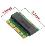 Adaptador ssd m.2 para portátil apple macbook air pro a1465 a1466 a1502 a1398 2013-2015