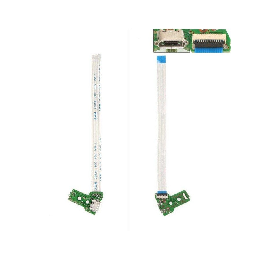 Placa conector de carga usb para ps4 12 pines jds-055