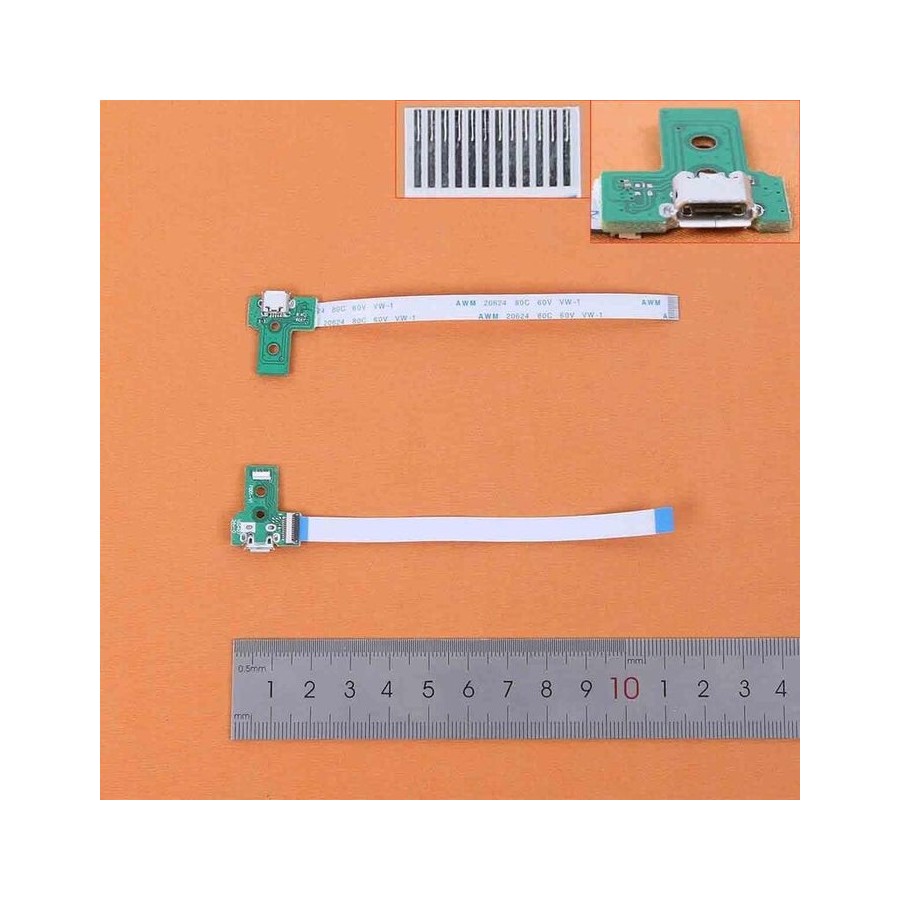 Placa conector de carga usb para ps4 12 pines jds-030