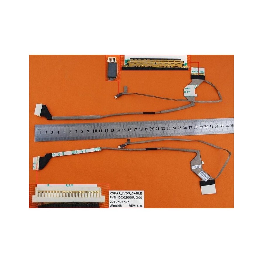 Cable flex para portátil toshiba satellite a500 a505 dc02000ug00