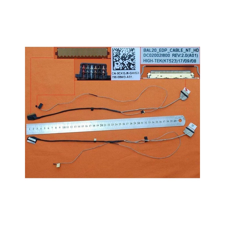 Cable flex para dell inspiron 15 5000 5565 5567 30pin dc02002i800 0ckgj6