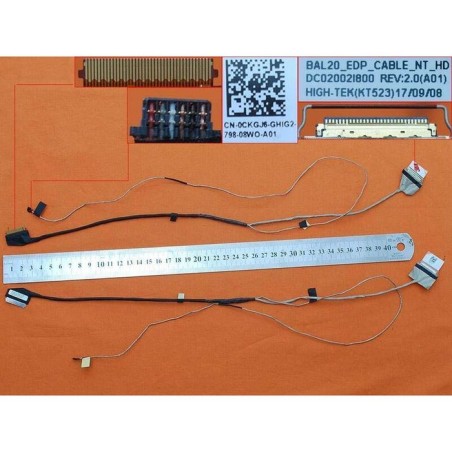 Cable flex para dell inspiron 15 5000 5565 5567 30pin dc02002i800 0ckgj6