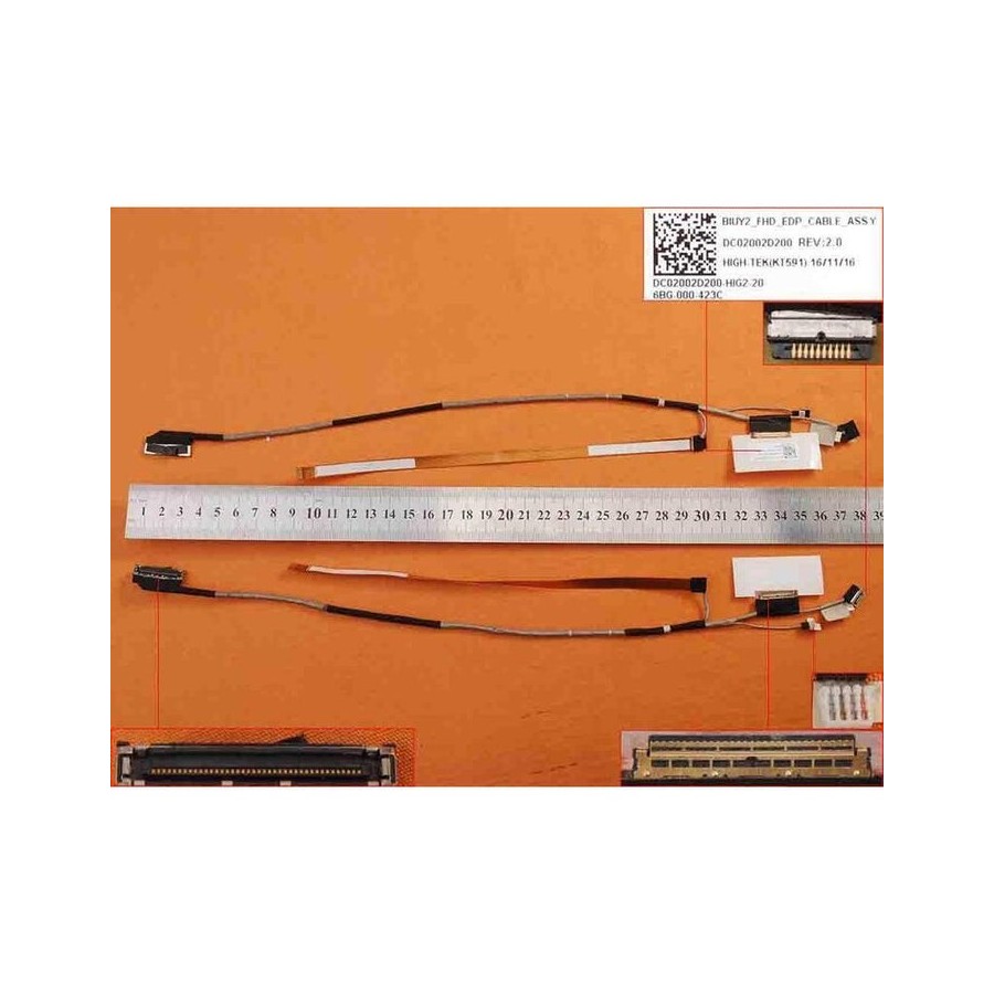 Cable flex para portátil lenovo yoga 710 710-14 710-15 710-14ikb 710-14isk 30pin dc02002d200