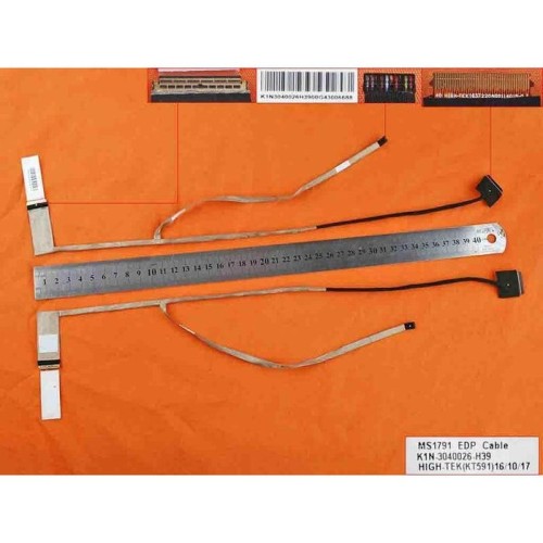 Cable flex para portátil msi ge72 pe70 gt72s 1791 30pin edp k1n-3040026-h39