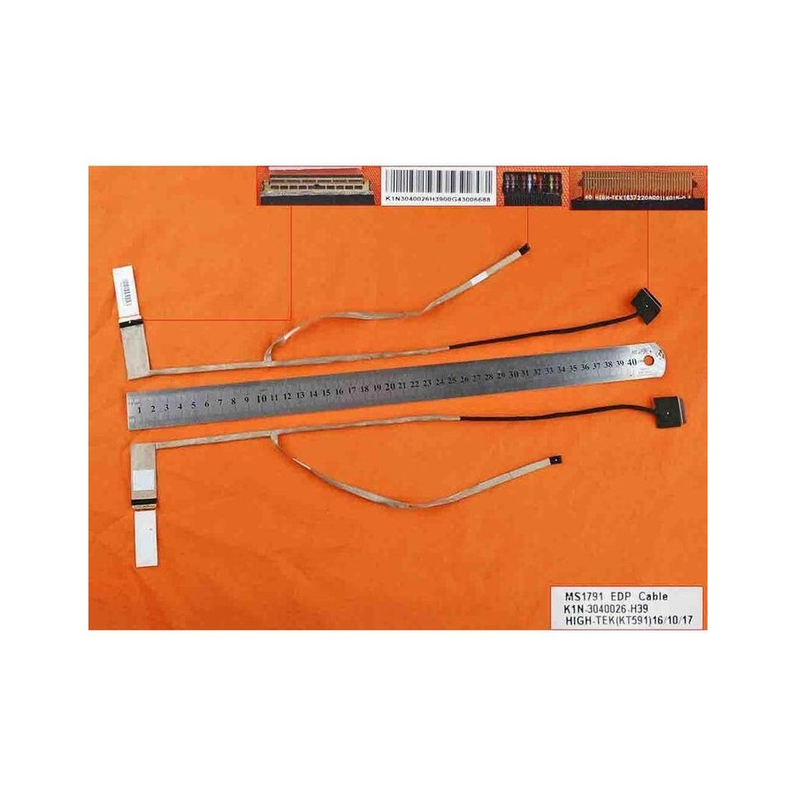 Cable flex para portátil msi ge72 pe70 gt72s 1791 30pin edp k1n-3040026-h39