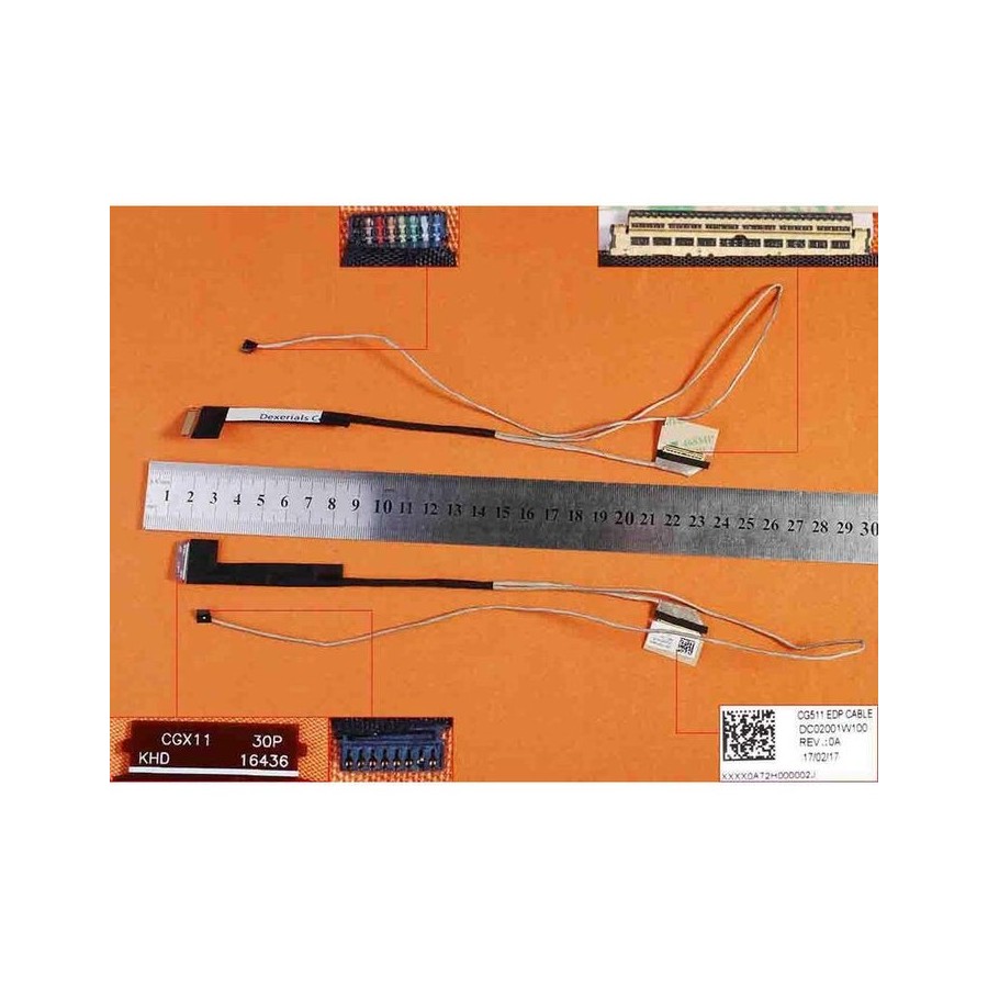 Cable flex para portátil lenovo ideapad 310-15ikb 310-15abr 510-15ikb 510-15isk 510-15abr cg511 dc02001w100