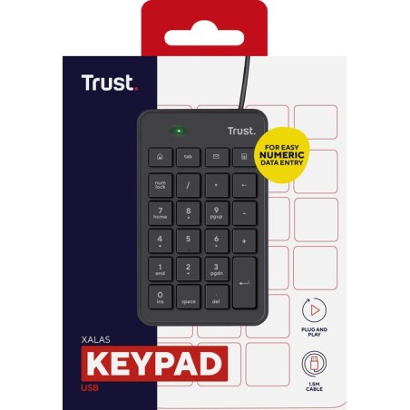 Teclado numérico trust xalas