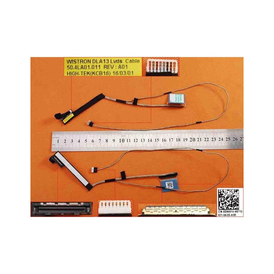 Cable flex para portátil dell latitude 3330 e3330 l3330 13.3" 0dw61v 50.4la01.011