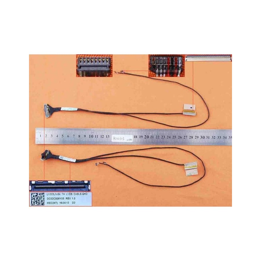 Cable flex para portátil asus ux303la ux303 ux303ln ux3030ln-8a 40pin dc02c008y0s