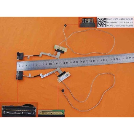 Cable flex para portátil lenovo y50-70 30pin dc02001yq00 dc02001yq10