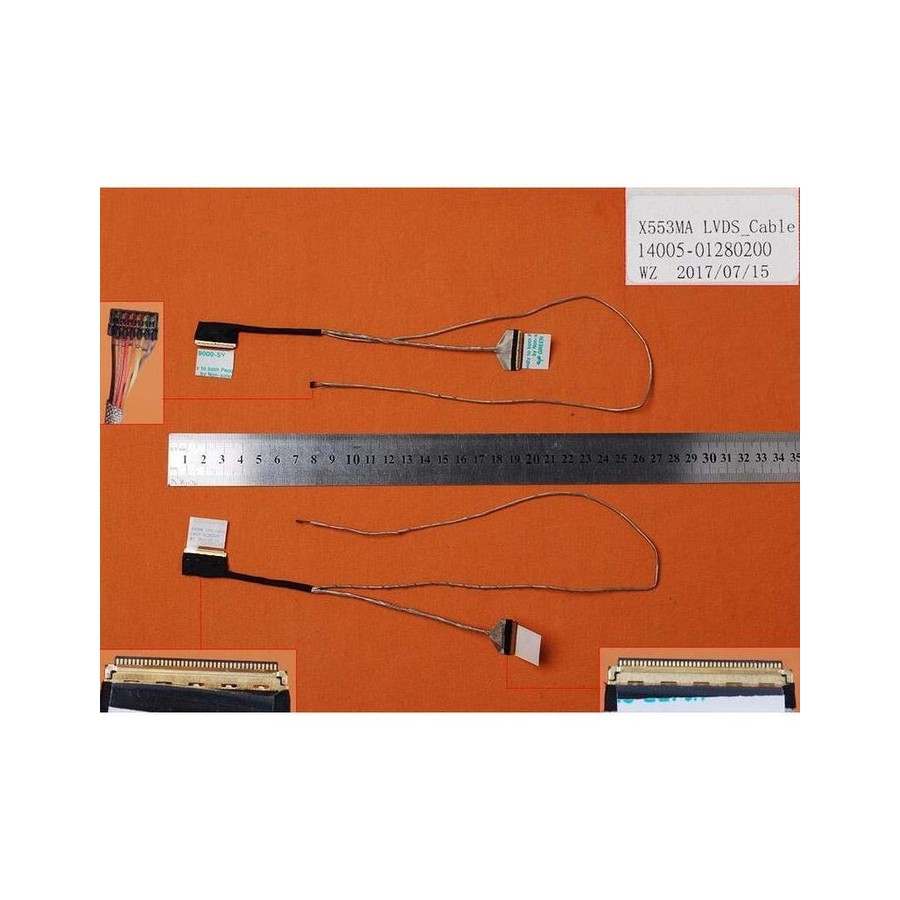 Cable flex para portátil asus x553ma x553m x553 d553ma x503m x503ma r515ma 40pin sin micro version 2 14005-01280200 1422-01ux0as