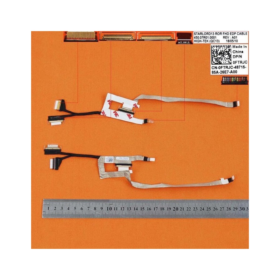 Cable flex para portátil dell inspiron 13 5368 5378 5379 450.07r01.0001 0ftrjc