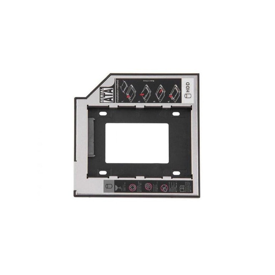 Soporte carcasa caddy cd dvd para disco duro 2.5 2nd sata 9.5mm universal