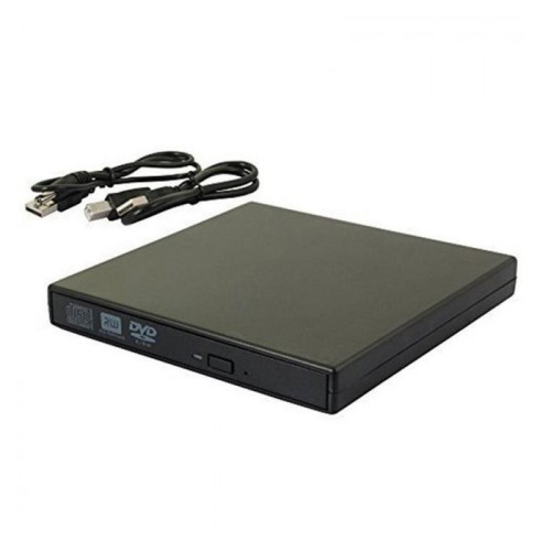Carcasa lector externo de cd/dvd-rw negro usb