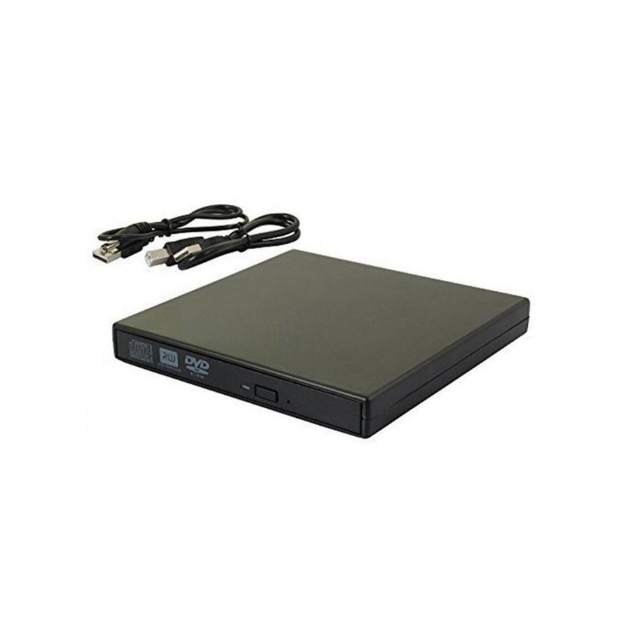 Carcasa lector externo de cd/dvd-rw negro usb