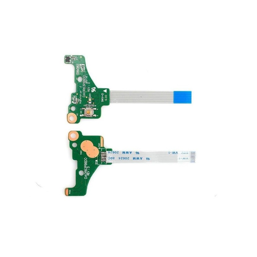 Placa del botón de encendido para portátil hp pavilion 15-e series da0r63pb6d0