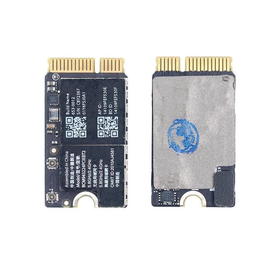 Tarjeta wireless ac wifi y bluetooth para portátil macbook air a1369 a1465 a1370 a1466 2010-2012