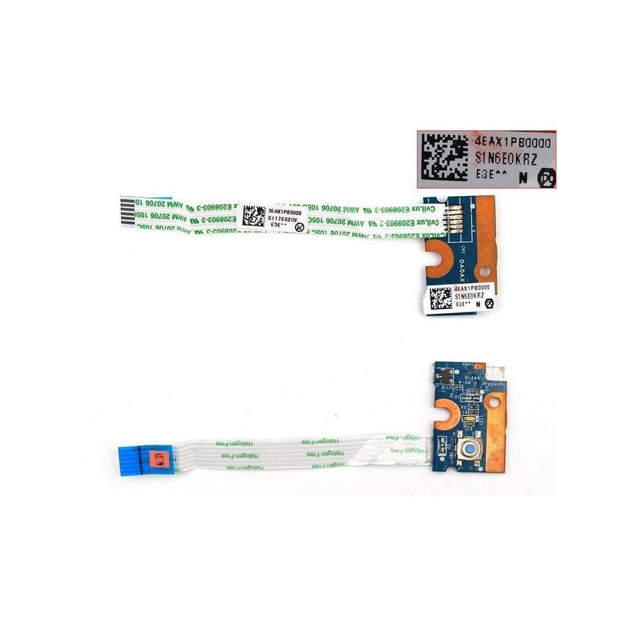 Placa del botón de encendido con cable para portátil hp g42 g62 compaq presario cq62 cq42 cq56 4eax1pb0000