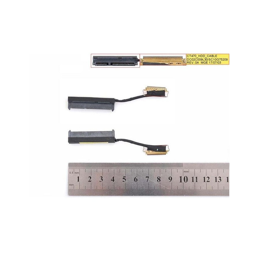 Conector hdd sata para portátil lenovo thinkpad t470 t470p 00ur495 dc02c009l00 dc02c009l30 sc10g75198 sc10g75209 00ur495