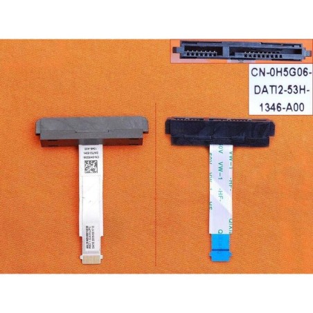 Conector hdd sata para portátil dell inspiron 15 5558 5559 5000 3459 0h5g06 dati2 53j aal20 nbx0001qe00