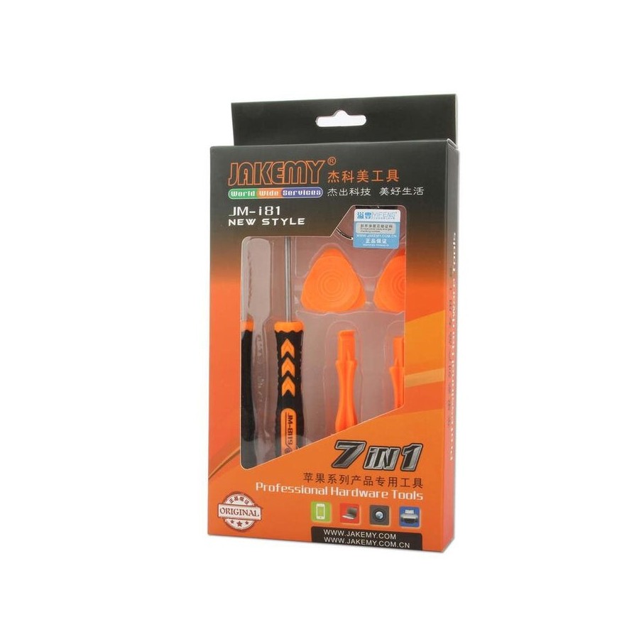Kit de herramientas de profesionales para iphone 7 en 1 jakemy jm-i81