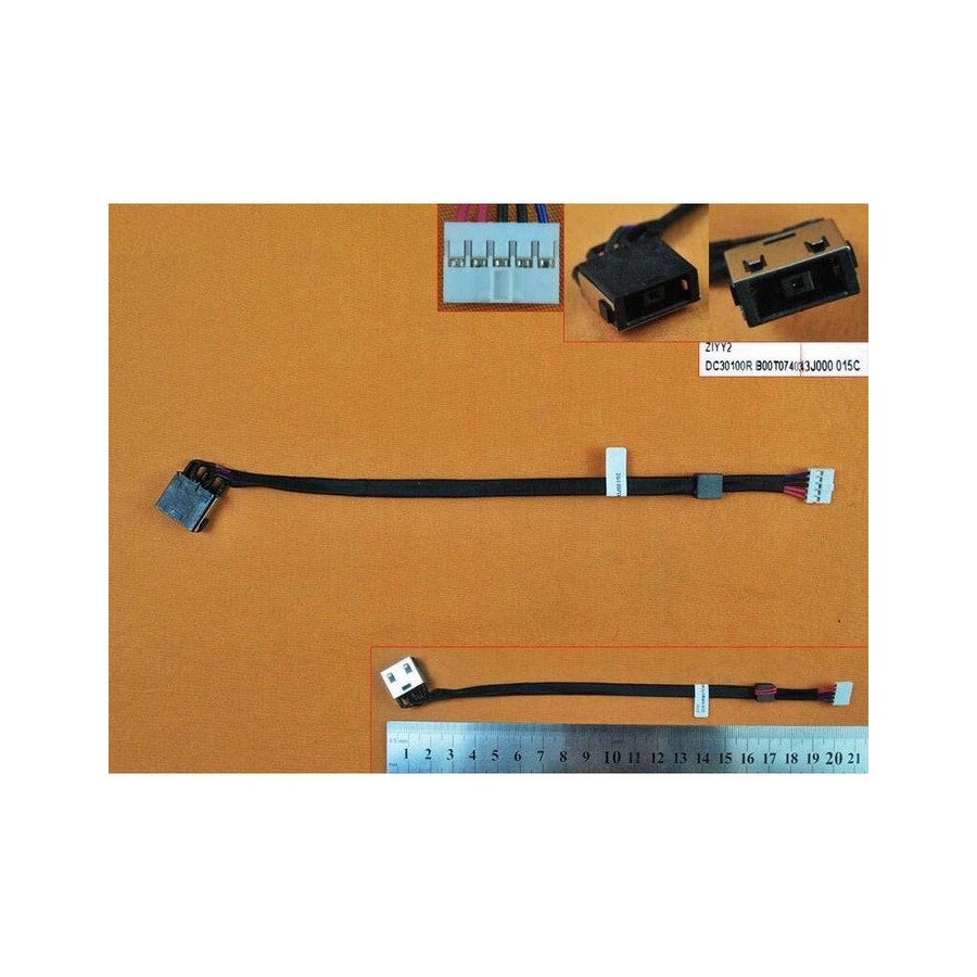 Conector dc jack para portátil lenovo y50-70