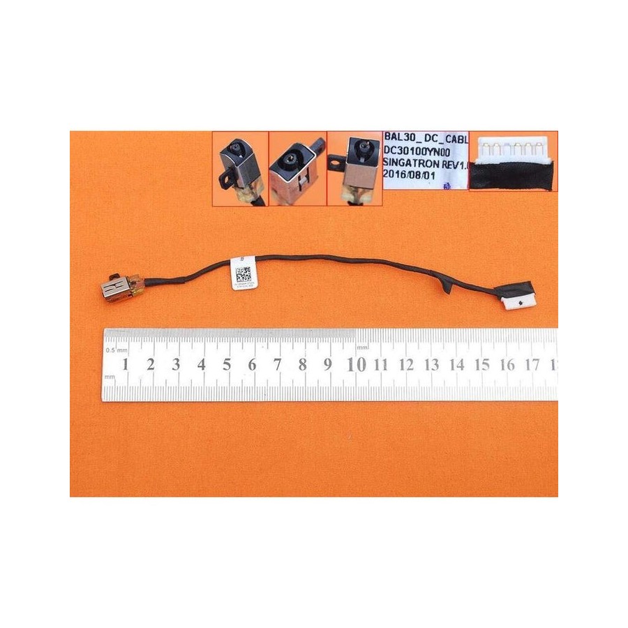 Conector dc jack para portátil dell inspiron 15 5000 5567 pj890