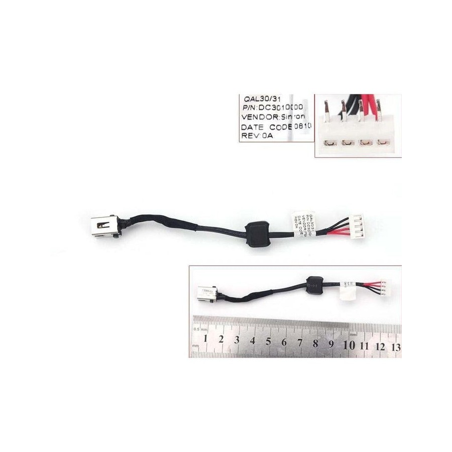 Cable jack para portátil toshiba satellite p855 p855-s5200 dc30100ka00