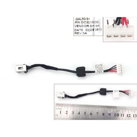 Cable jack para portátil toshiba satellite p855 p855-s5200 dc30100ka00