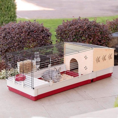 Krolik 140 plus - jaula para conejos plegable