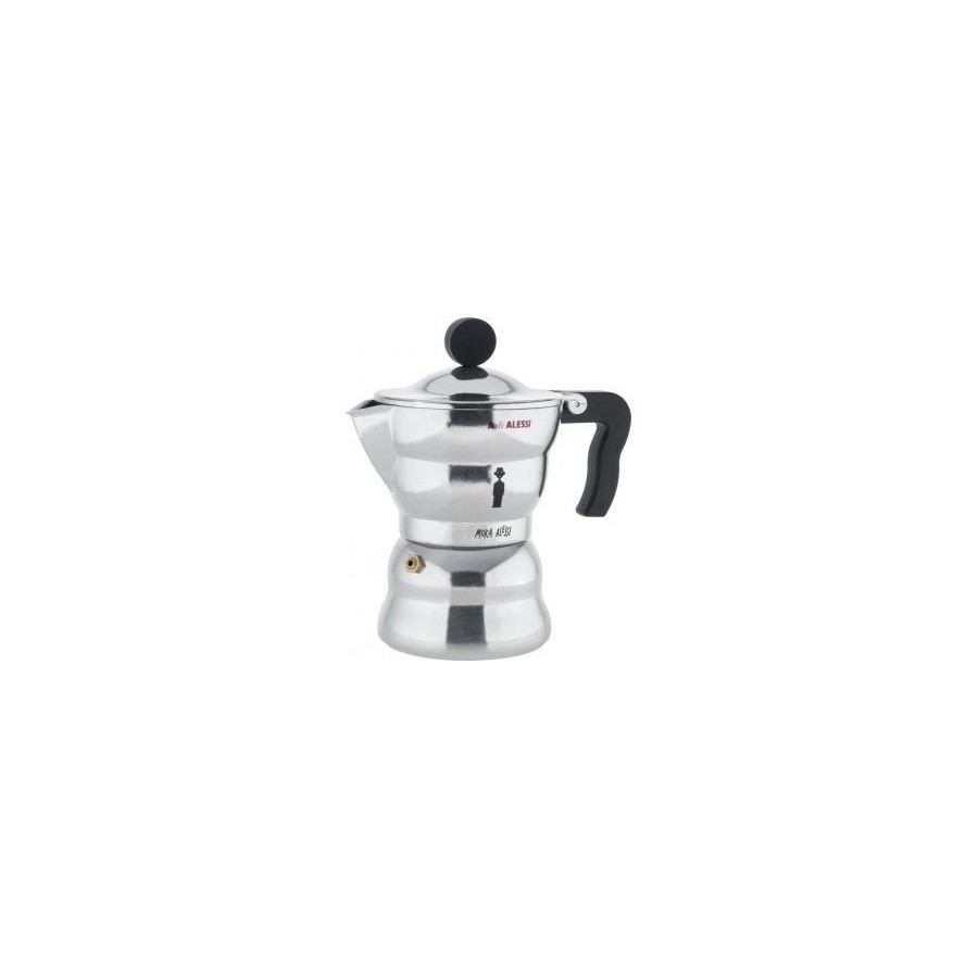 Cafetera  alessi moka  italiana aluminio