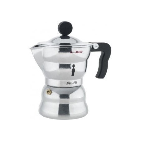 Cafetera  alessi moka  italiana aluminio
