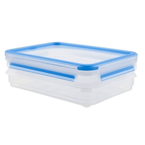 Emsa 508556 recipiente de almacenar comida plaza contenedor 1 l azul, transparente 3 pieza(s)