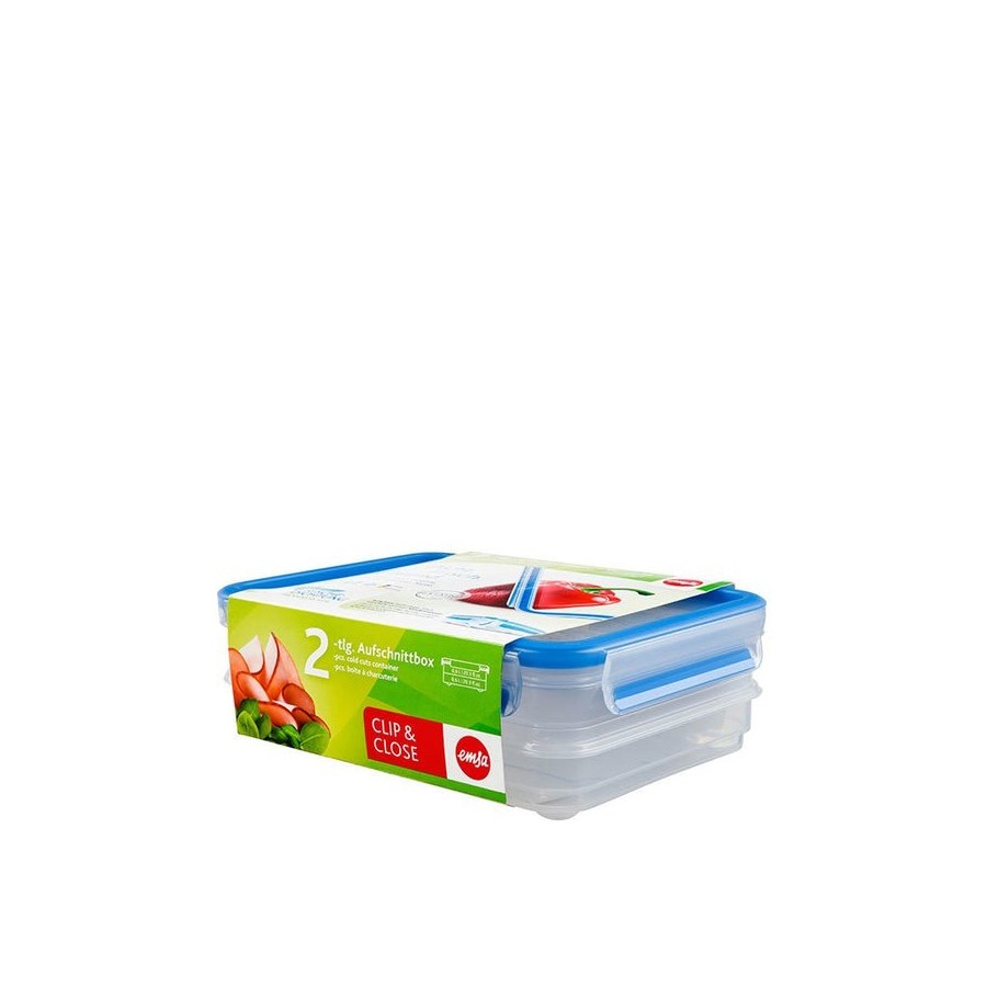 Emsa 513576 aufschnittbox-system con deckel, 0.6 liter,