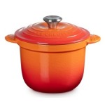 Le creuset 41110180900460 cocotte every gusseisen 18 cm ofenrot