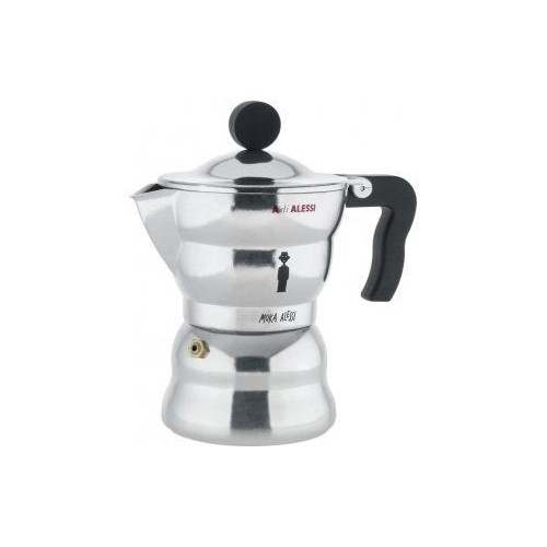 Cafetera  alessi moka italiana aluminio