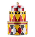 Alessi mw31s3 stapelbare aufbewahrungsbox aus blancoblech con dekor, 3 tlg