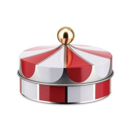 Alessi mw31s3 stapelbare aufbewahrungsbox aus blancoblech con dekor, 3 tlg