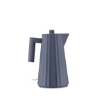 Alessi mdl06/1w plissè hervidor eléctrico apagado, 100 cl, blanco