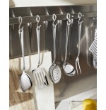 Alessi ajm19s5 l ajm19s5 l juego de cubiertos de cocina de diseño, acero inoxidable, 5 piezas