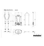 Pulverizador de mochila a batería metabo rsg 18 ltx 15 (602038850)